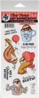 Art Impressions Funny Farm Clear Stamps Sloth Some