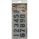 Tim Holtz Layered Stencil 4.125 Inch X8.5 Inch Numbered