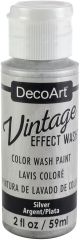 DecoArt Vintage Effect Wash Paint 2oz Silver