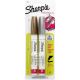 Sharpie Medium Point Oil Based Paint Markers 2 Per Pkg Gold Silver