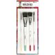 Dina Wakley Media Brushes 4 Per Pkg Round 3 Fine Point 6 Flat .75 inch and 1 inch 