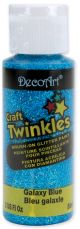 DecoArt Craft Twinkles Glitter Paint 2oz Galaxy Blue