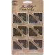 Idea Ology Metal Ornate Corners 1 inch 12 Per Pkg Antique Nickel Brass and Copper