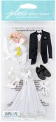 Jolees Le Grande Dimensional Stickers Bride And Groom