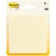 Post It Notes 3 inch X3 inch 4 Per Pkg Canary Yellow with 50 Sheets