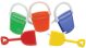 Eyelet Outlet Shape Brads 12 Per Pkg Buckets and Shovels