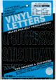 Permanent Adhesive Vinyl Letters and Numbers 2 inch 167 Per Pkg Black