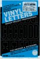 Permanent Adhesive Vinyl Letters and Numbers 3 inch 160 Per Pkg Black