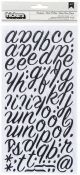 American Crafts Foil Alphabet Stickers 2 Per Pkg Rain Boots Black