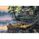 Dimensions/Gold Petite Counted Cross Stitch Kit 7 inch X5 inch Morning Lake 18 Count 