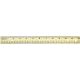 Wood Ruler 12Inch Metal Edge