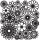 Crafters Workshop Template 12 Inch X12 Inch Flower Frenzy