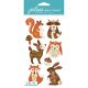 Jolee s Le Grande Dimensional Stickers Woodland Felt Animals