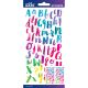 Sticko Alphabet Stickers Watercolor Small