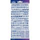 Sticko Alphabet Stickers Cobalt Marker Small