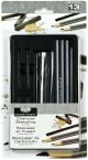 Advanced Charcoal Art Set W Per Tin