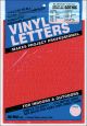 Permanent Adhesive Vinyl Letters and Numbers .5 inch 852 Per Pkg Red