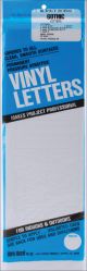 Permanent Adhesive Vinyl Letters 4 inch 95 Per Pkg White