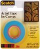 Scotch Artist Tape For Curves .125 inch X10yd