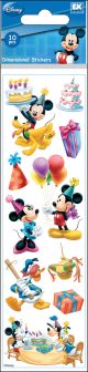 Disney Slims Dimensional Stickers Mickey Mouse Birthday