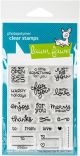 Lawn Fawn Clear Stamps 3 inch X4 inch Tiny Tag Sayings