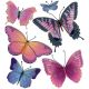 JoleeS Boutique Dimensional Stickers Butterflies