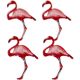 Eyelet Outlet Shape Brads 12 Per Pkg Flamingo
