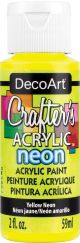 Crafter s Acrylic All Purpose Specialty Paints 2oz Yellow Neon