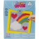 Sew Cute Rainbow Needlepoint Kit 6 inchX6 inch Stitched In Yarn