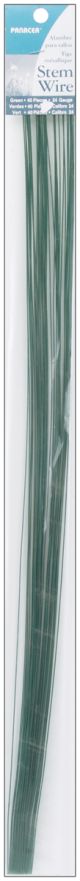 Stem Wire 24 Gauge 18 inch 40 Per Pkg Green
