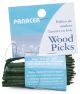 Wood Picks 2.5 inch 60 Per Pkg Green