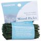 Wood Picks 3 inch 90 Per Pkg Green