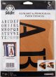 FolkArt Paper Stencil 5 inch Serif 17 Per Pkg