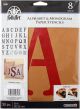 FolkArt Paper Stencil 6 Inch 8 Inch Serif 8 Inch 30 Per Pkg