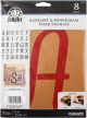 FolkArt Paper Stencil 6 inch 8 inch Italic 8 inch 30 Per Pkg