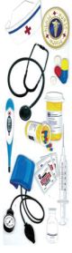 Touch Of Jolees Dimensional Stickers Nurse