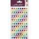 Sticko Stickers Metallic Rainbow Hearts