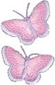 Wrights Iron On Appliques 2 Per Pkg Butterflies