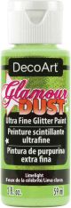 Decoart Glamour Dust Glitter Paint 2Oz Limelight