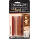 MultiPastel Compressed Chalk Sticks 4 Per Pkg Earthtones