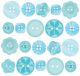 Boutique Buttons 20 Per Pkg Swimming Pool