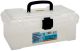 Pro Art Storage Box with Organizer Top 12 inch X6 inch X5 inch Translucent
