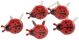 Eyelet Outlet Shape Brads 12 Per Pkg Mini Ladybugs