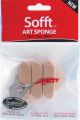 PanPastel Sofft Art Sponges 3 Per Pkg Rounded Bar