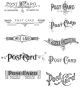 Tim Holtz Cling Stamps 7 inch X8.5 inch Postcards
