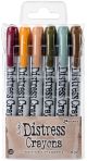 Tim Holtz Distress Crayon Set Set 10 1 Pack of 6 Pieces