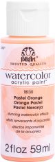 FolkArt Watercolor Acrylic Paint 2oz Pastel Orange