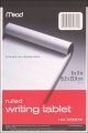 Mead Ruled Writing Tablet 6 inch X9 inch White 100 Sheets