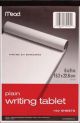 Mead Unruled Writing Tablet 6 Inch X9 Inch White 100 Sheets