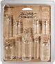 Idea Ology Corked Glass Vials 9 Per Pkg Clear 1.25 inch To 3 inch 